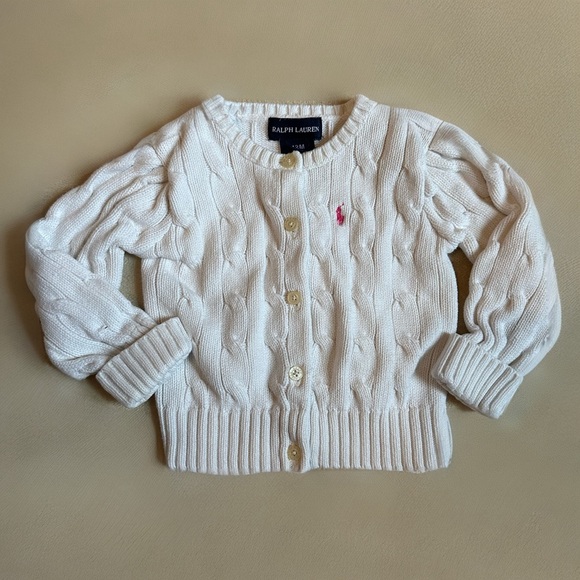 Ralph Lauren Cable Knit Cardigan - Picture 1 of 5
